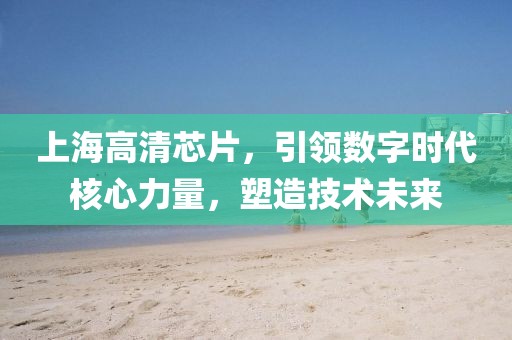 上海高清芯片，引领数字时代核心力量，塑造技术未来