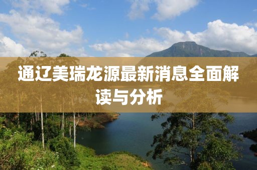 通辽美瑞龙源最新消息全面解读与分析