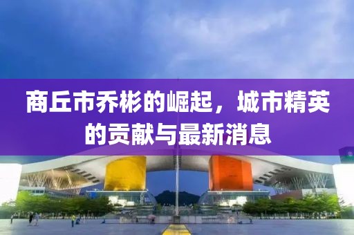 商丘市乔彬的崛起，城市精英的贡献与最新消息
