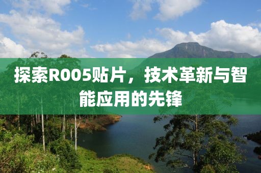 探索R005贴片，技术革新与智能应用的先锋