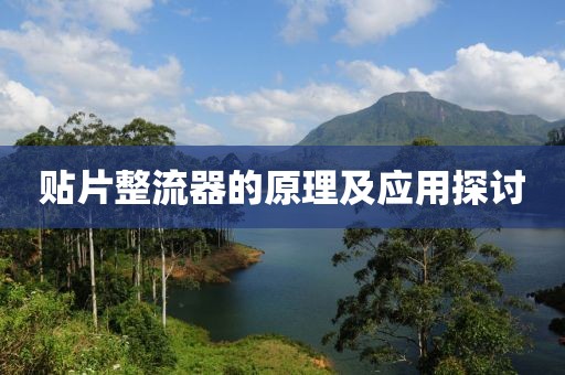 贴片整流器的原理及应用探讨