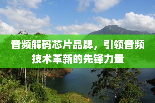 音频解码芯片品牌，引领音频技术革新的先锋力量