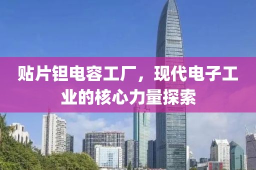 贴片钽电容工厂，现代电子工业的核心力量探索
