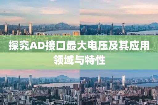 探究AD接口最大电压及其应用领域与特性