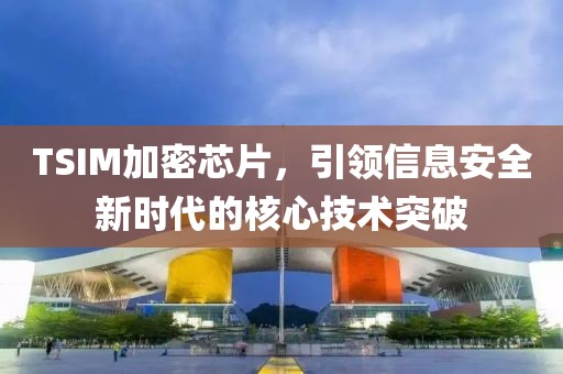 TSIM加密芯片，引领信息安全新时代的核心技术突破