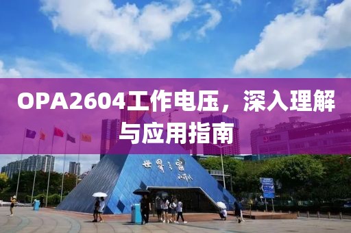 OPA2604工作电压，深入理解与应用指南