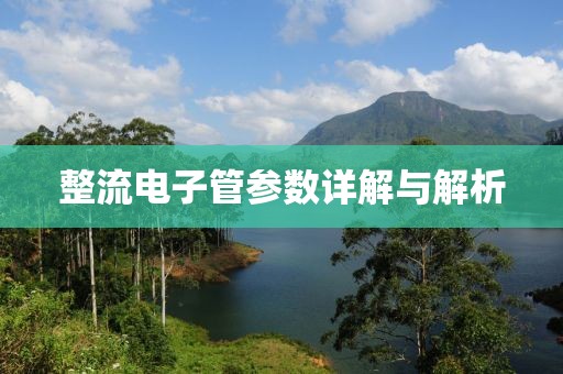 整流电子管参数详解与解析