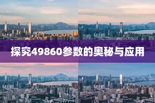 探究49860参数的奥秘与应用