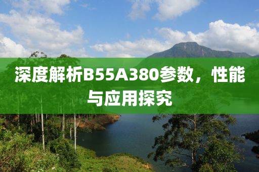 深度解析B55A380参数，性能与应用探究