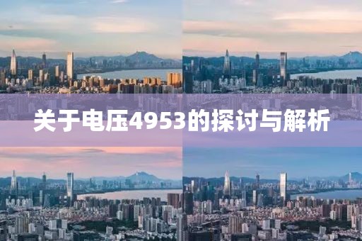 关于电压4953的探讨与解析