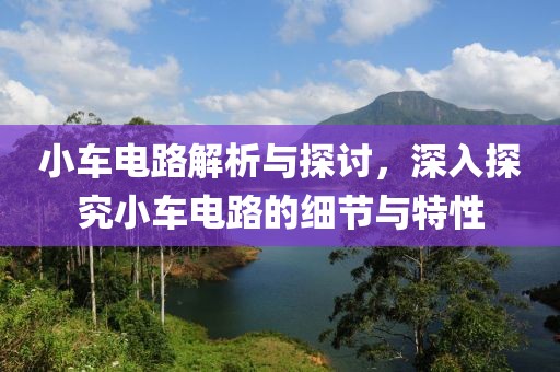 小车电路解析与探讨，深入探究小车电路的细节与特性