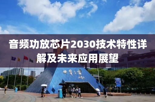 音频功放芯片2030技术特性详解及未来应用展望