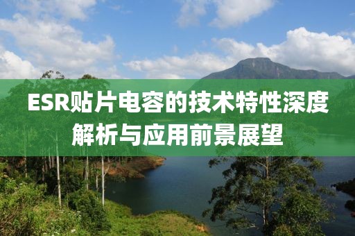 ESR贴片电容的技术特性深度解析与应用前景展望