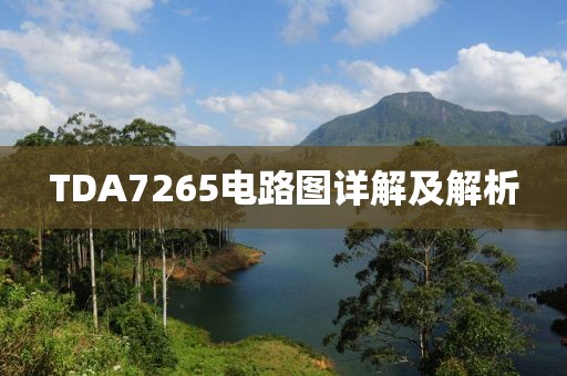 TDA7265电路图详解及解析