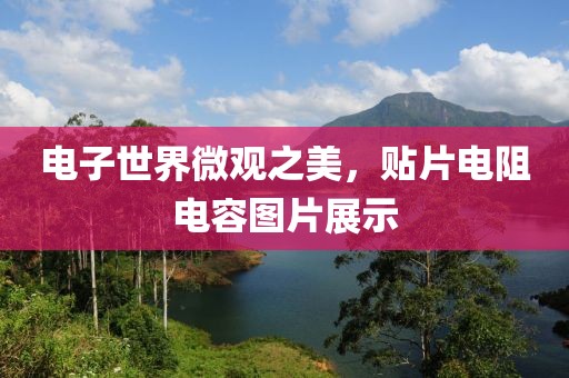 电子世界微观之美，贴片电阻电容图片展示