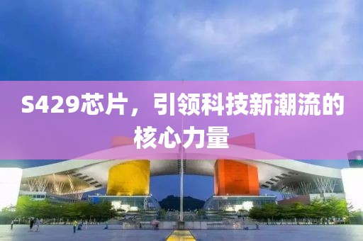 S429芯片，引领科技新潮流的核心力量