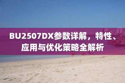 BU2507DX参数详解，特性、应用与优化策略全解析