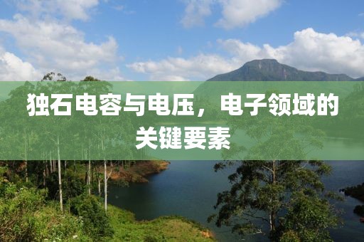 独石电容与电压，电子领域的关键要素
