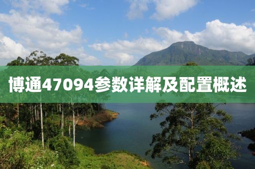 博通47094参数详解及配置概述