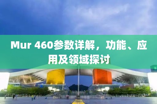 Mur 460参数详解，功能、应用及领域探讨
