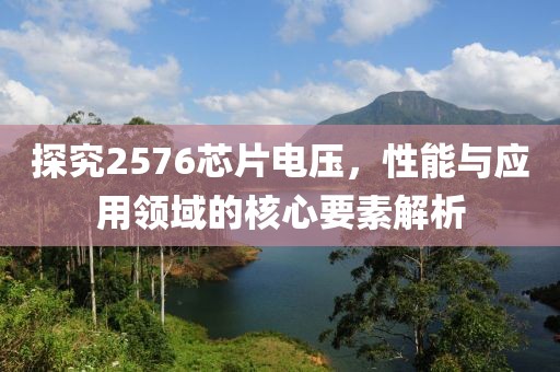 探究2576芯片电压，性能与应用领域的核心要素解析