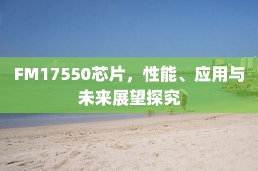 FM17550芯片，性能、应用与未来展望探究