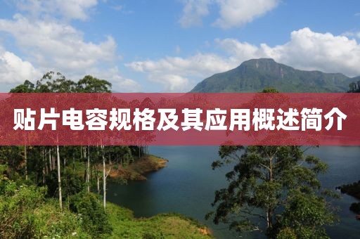 贴片电容规格及其应用概述简介