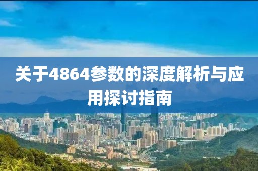 关于4864参数的深度解析与应用探讨指南