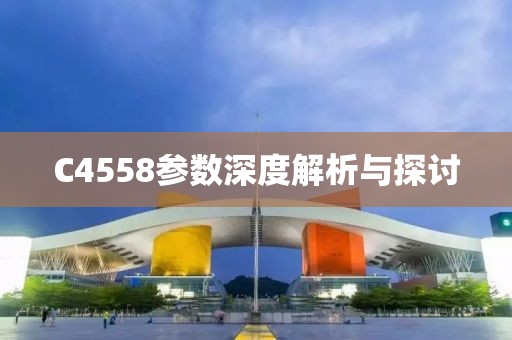 C4558参数深度解析与探讨