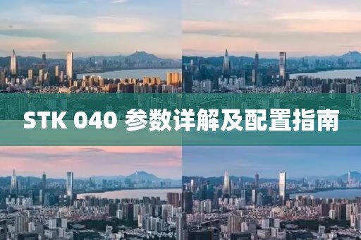 STK 040 参数详解及配置指南