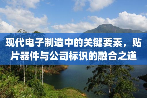 现代电子制造中的关键要素，贴片器件与公司标识的融合之道