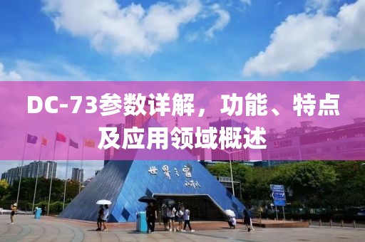DC-73参数详解，功能、特点及应用领域概述