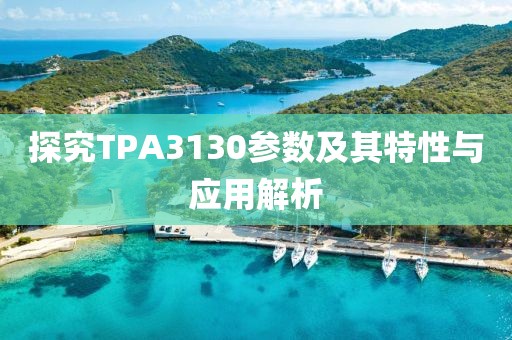 探究TPA3130参数及其特性与应用解析