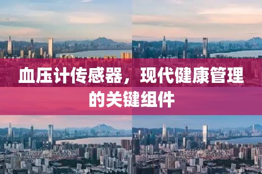 血压计传感器，现代健康管理的关键组件