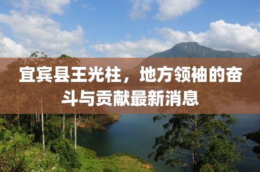 宜宾县王光柱，地方领袖的奋斗与贡献最新消息