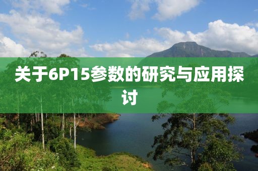 关于6P15参数的研究与应用探讨