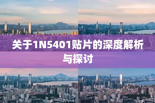 关于1N5401贴片的深度解析与探讨