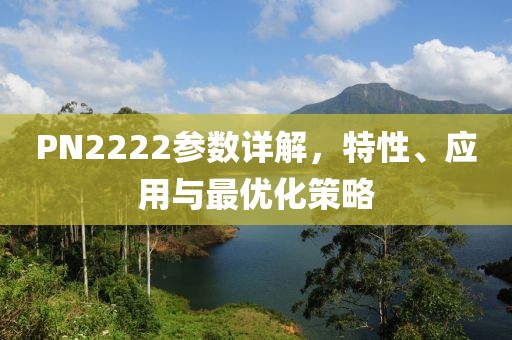 PN2222参数详解，特性、应用与最优化策略