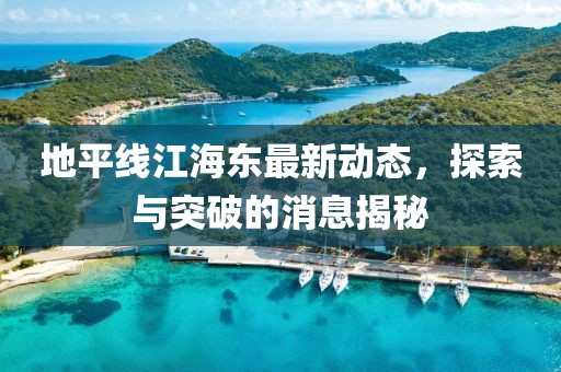 地平线江海东最新动态，探索与突破的消息揭秘