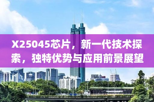 X25045芯片，新一代技术探索，独特优势与应用前景展望
