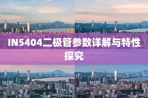 IN5404二极管参数详解与特性探究