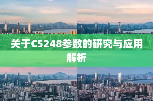 关于C5248参数的研究与应用解析