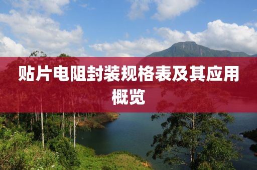 贴片电阻封装规格表及其应用概览