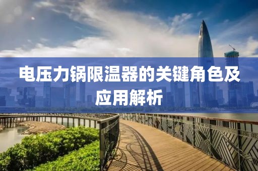 电压力锅限温器的关键角色及应用解析