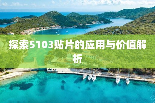 探索5103贴片的应用与价值解析