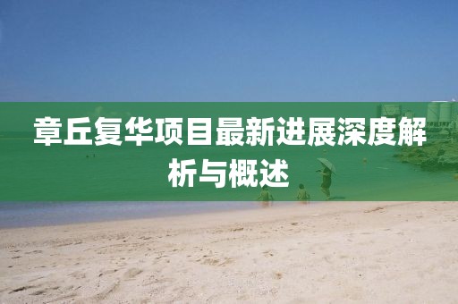 章丘复华项目最新进展深度解析与概述