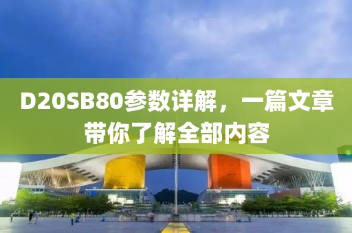 D20SB80参数详解，一篇文章带你了解全部内容