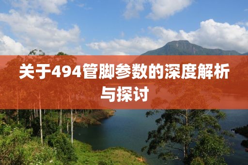 关于494管脚参数的深度解析与探讨