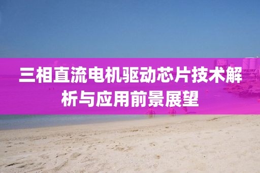 三相直流电机驱动芯片技术解析与应用前景展望
