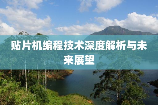 贴片机编程技术深度解析与未来展望